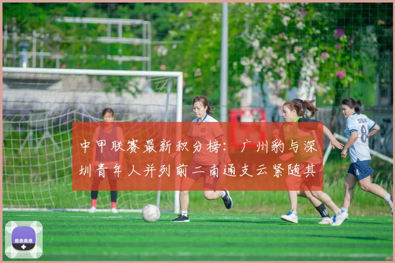中甲联赛最新积分榜：广州豹与深圳青年人并列前二南通支云紧随其后